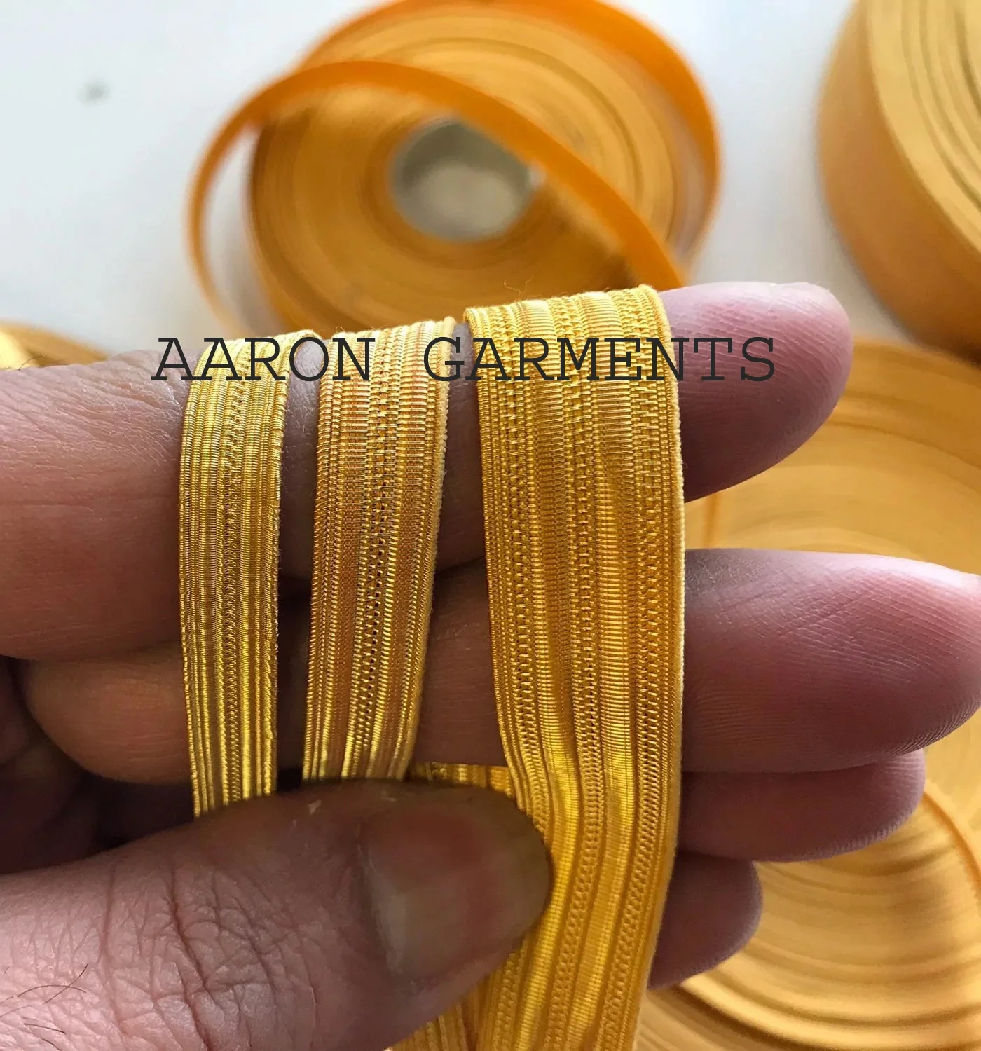 2022 High Quality Gold Braids Laces Uniform Gold Bullion Wire Trimmings Braids Trim Galloon Textile Craft OEM Demand