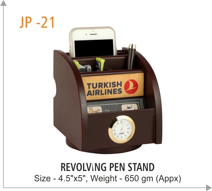 Wholesale New Corporate Gift Set Promotion Customize Gifts include Calculator Clock and Pen Holder for Office Desk Decoration