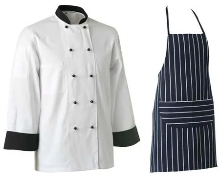 OEM Restaurant Chef Jacket Uniform Pastry Chef Uniforms Receptionist Hotel Maid Staff Clothes Chef Work Coat Poly-Cotton Blend