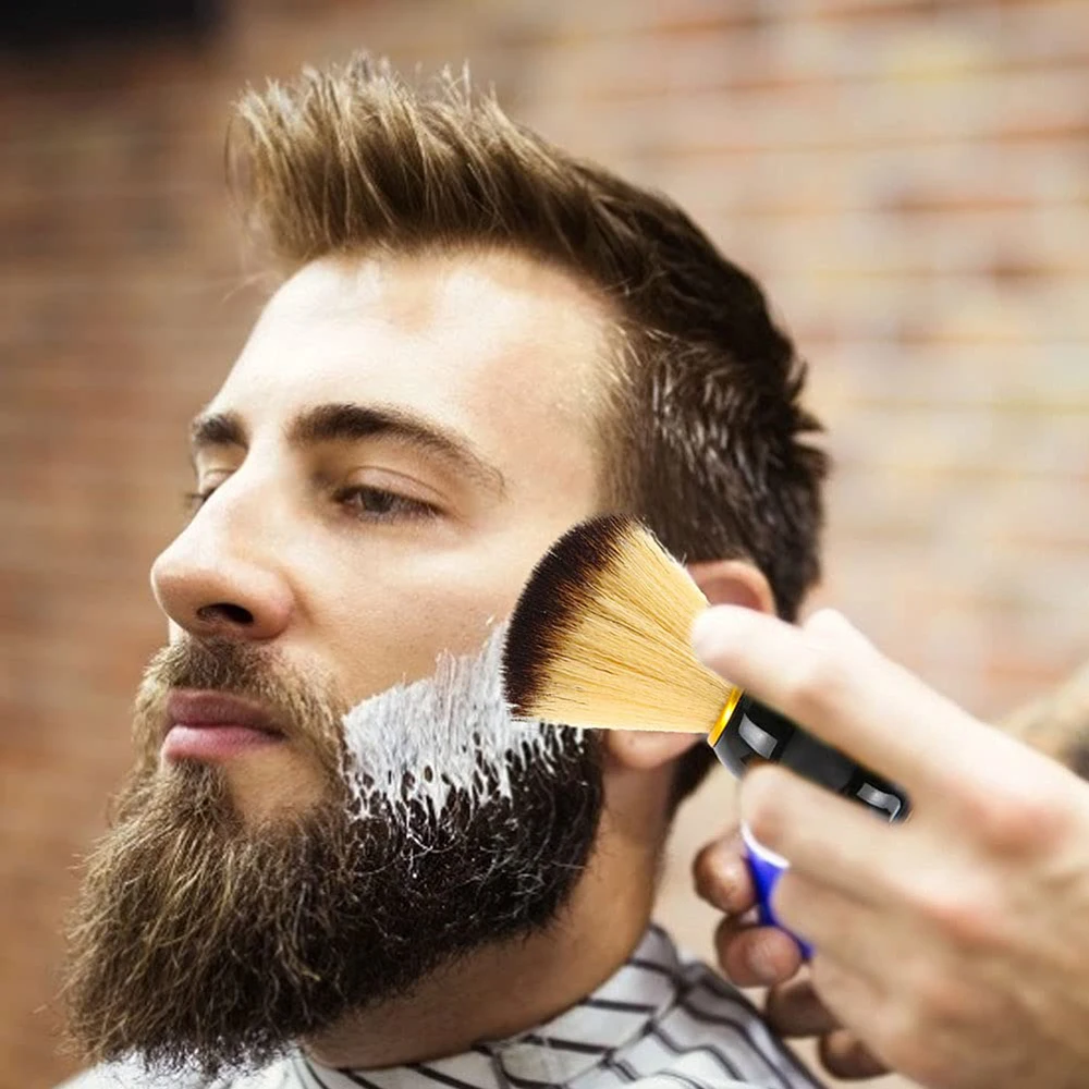 Men Shaving Brush Best Hair Shave Nylon Handle Barber Hair Shaving Brush Badger Shaving Brush