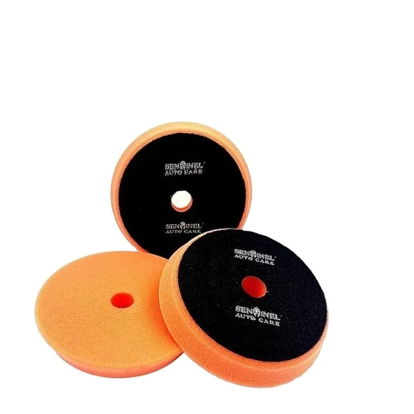 Прочный OEM Индивидуальный бренд АТЭС мягкая Чистящая подкладка автомобильные аксессуары Размер 5 дюймов Супер тонкая поролоновая подкладка (оранжевый) в массовой упаковке