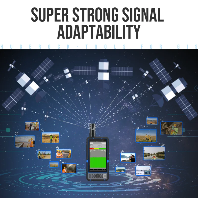 HUGEROCK G60F cors system pda hand held pos terminal android industrial rugged panel gps navigation rtk  antenna