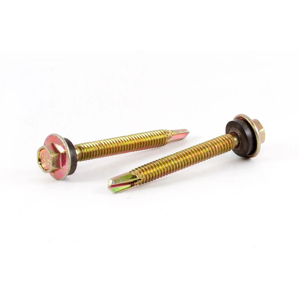 Wholesale Hexagon Screw with plastic Washer Zinc Plated Self Drilling Screws