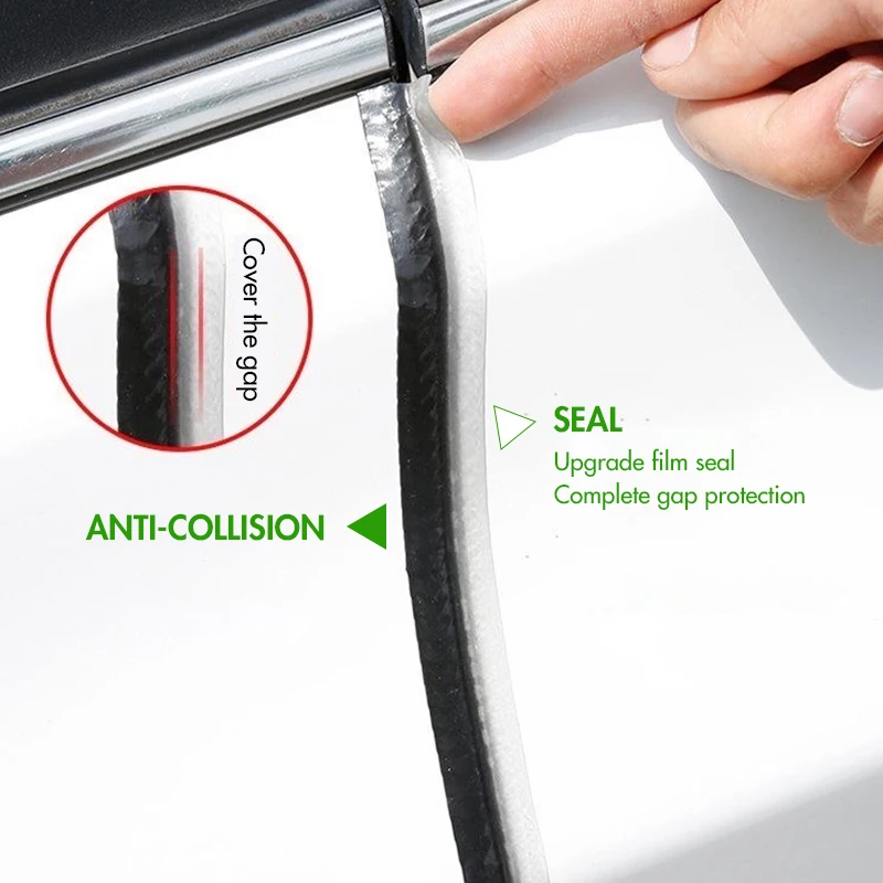 U-shaped edge strip car door seal dust-proof decorative strip sound insulation noise reduction rubber anti-scratch seal strip