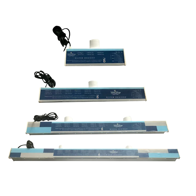 RGB Light Rectangular pool water waterfall Stainless Steel Swimming Pool Cascade Water Blade Led Acrylic Waterfall