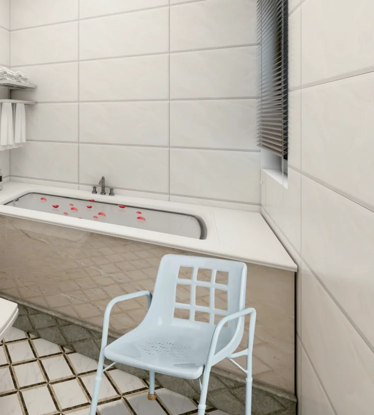 Bath Shower seat Adult Bathroom chair Medical equipment aluminum for disabled elderly people