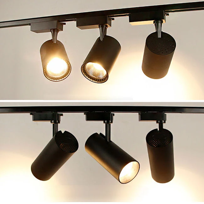 Customized Wholesale Led Commercial Track spotlight High Quality Black Led Track Spot Light 10w 20W 30W for Clothing Store lamp