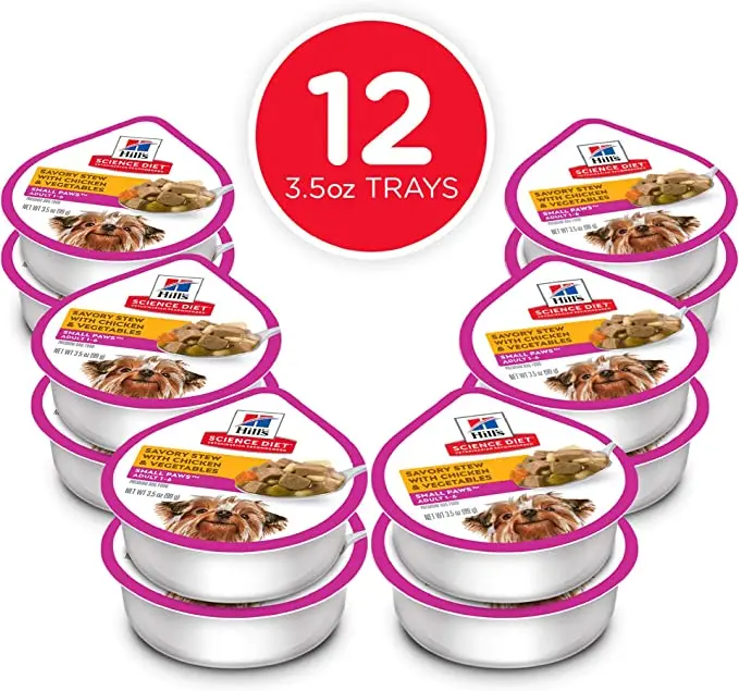 Wet Dog Food, Adult, Small Paws for Small Breeds