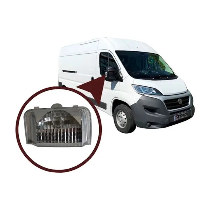 Mirror Signal White Right Side for compatible with Fiat Peugeot Citroen MK3 OEM 71748253- 6325.H1