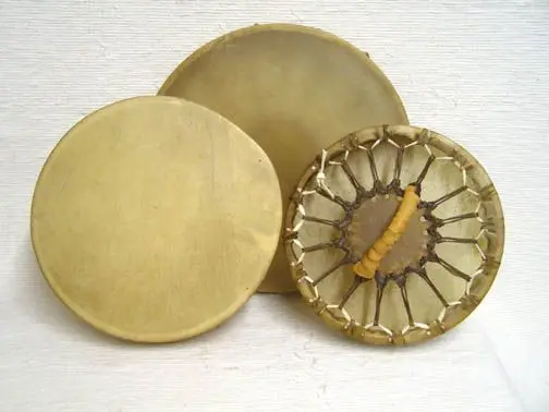 50cm Cowhide Shamanic Shaman Drum Round Music Sound Therapy