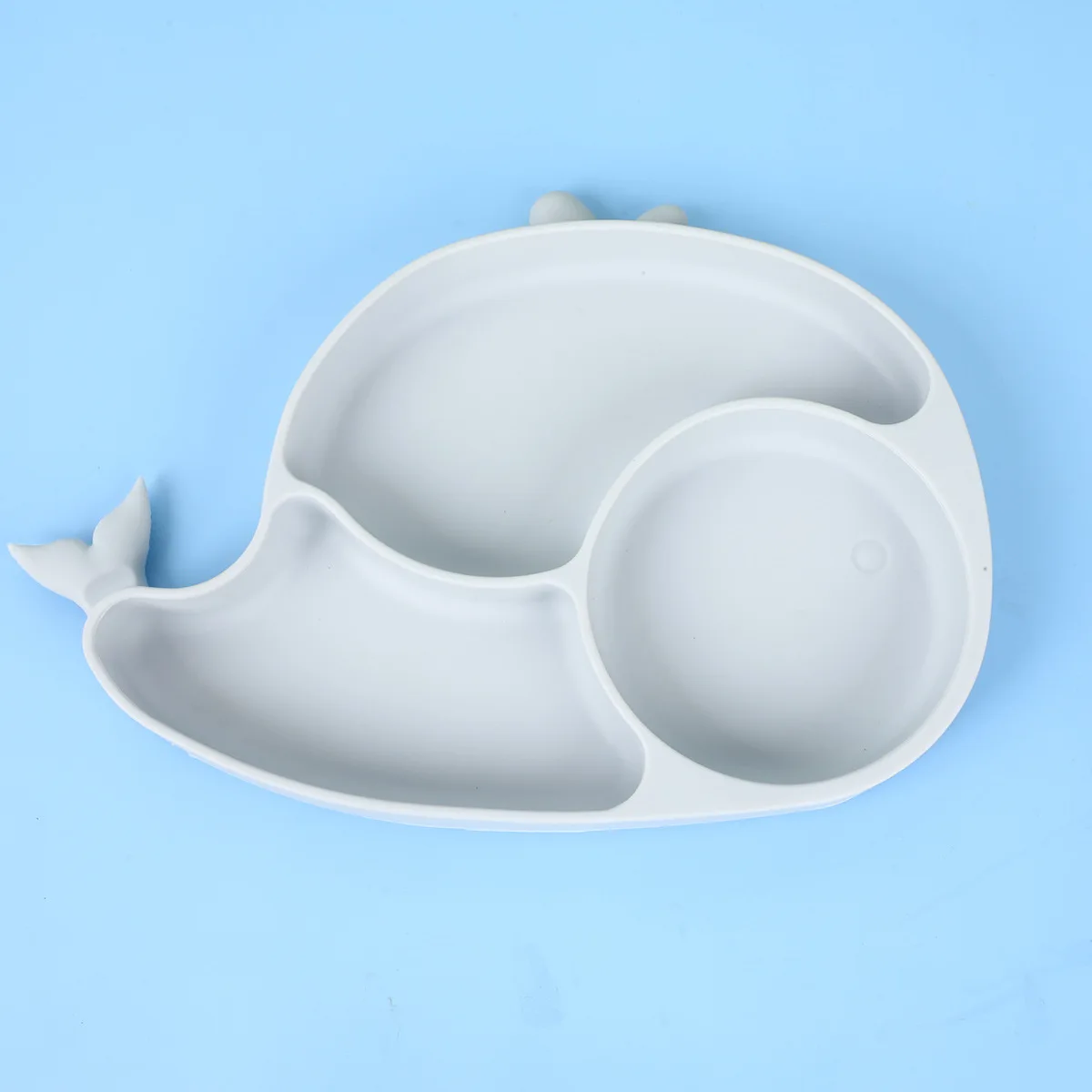 Silicone baby feeding sets Divided Suction dinner plate sets on chair Supplementary food plate sets bowl bibs spoon water cup