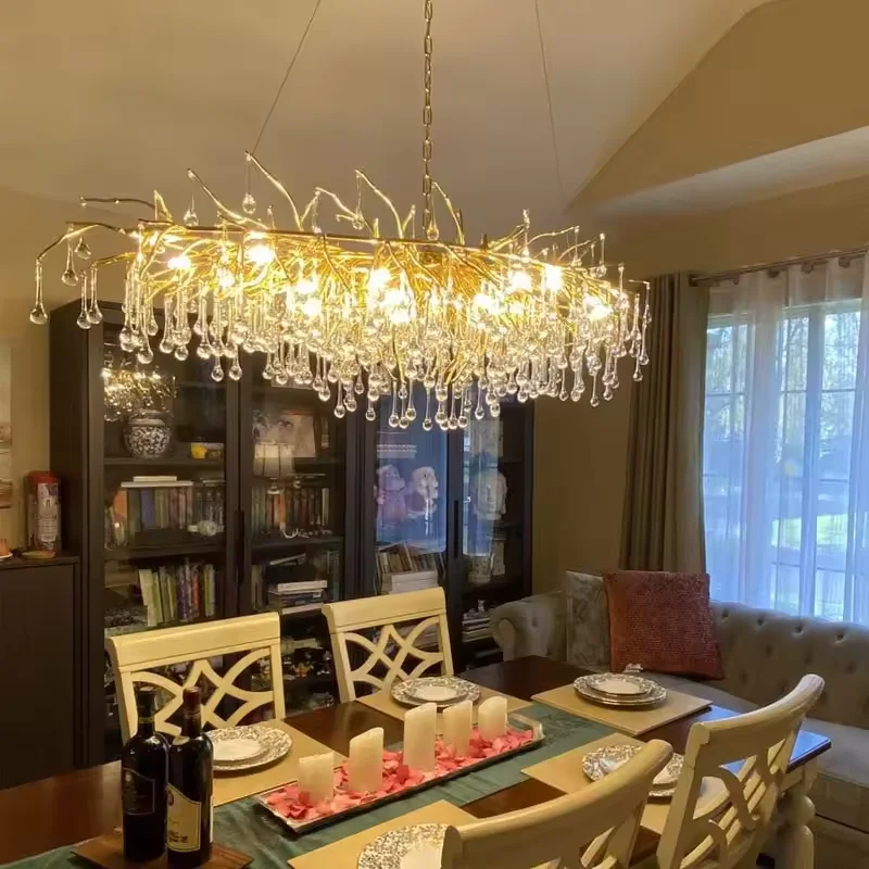FACTORY PRICE Modern Glass Chandelier - 2-Year Warranty - Living Room LED Lighting