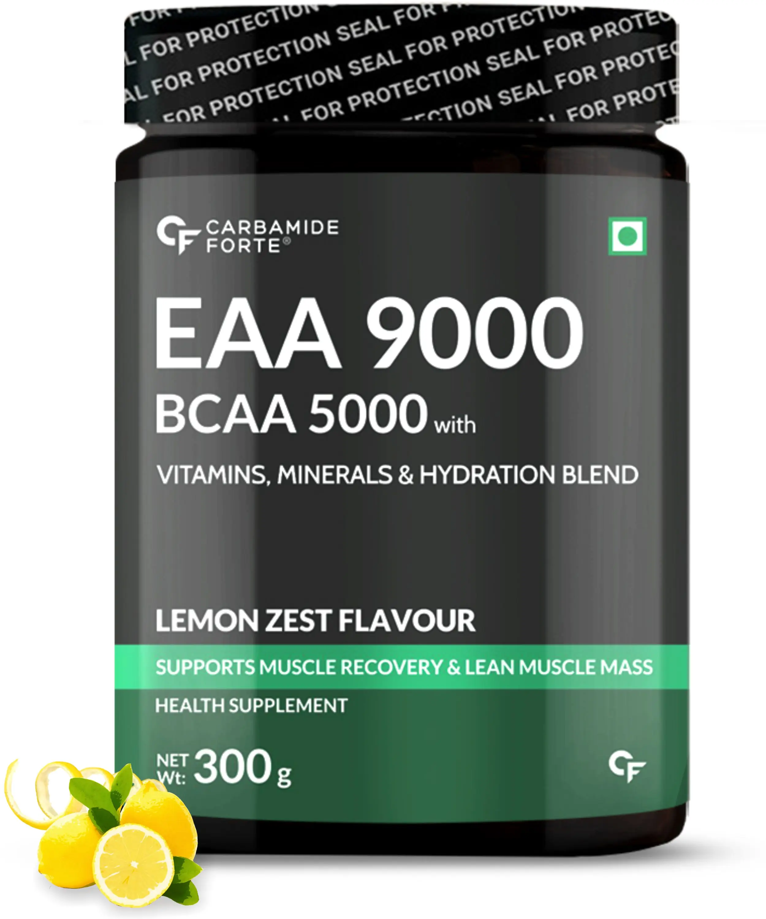 EAA 9000mg Supplement with BCAA 5000mg | EAA Supplement for Men & Women with Hydration Blend & Vitamins - Lemon Zest Flavour - 5