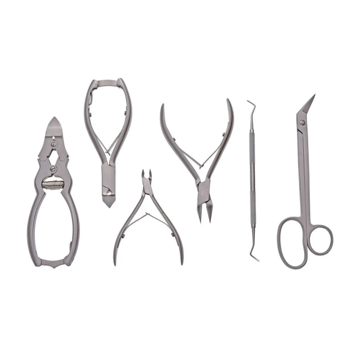 Top sell Podiatry Set Foot Care Pedology Nail Clippers Stainless Steel Chiropody instruments Manicure Pedicure Tools Custom Logo