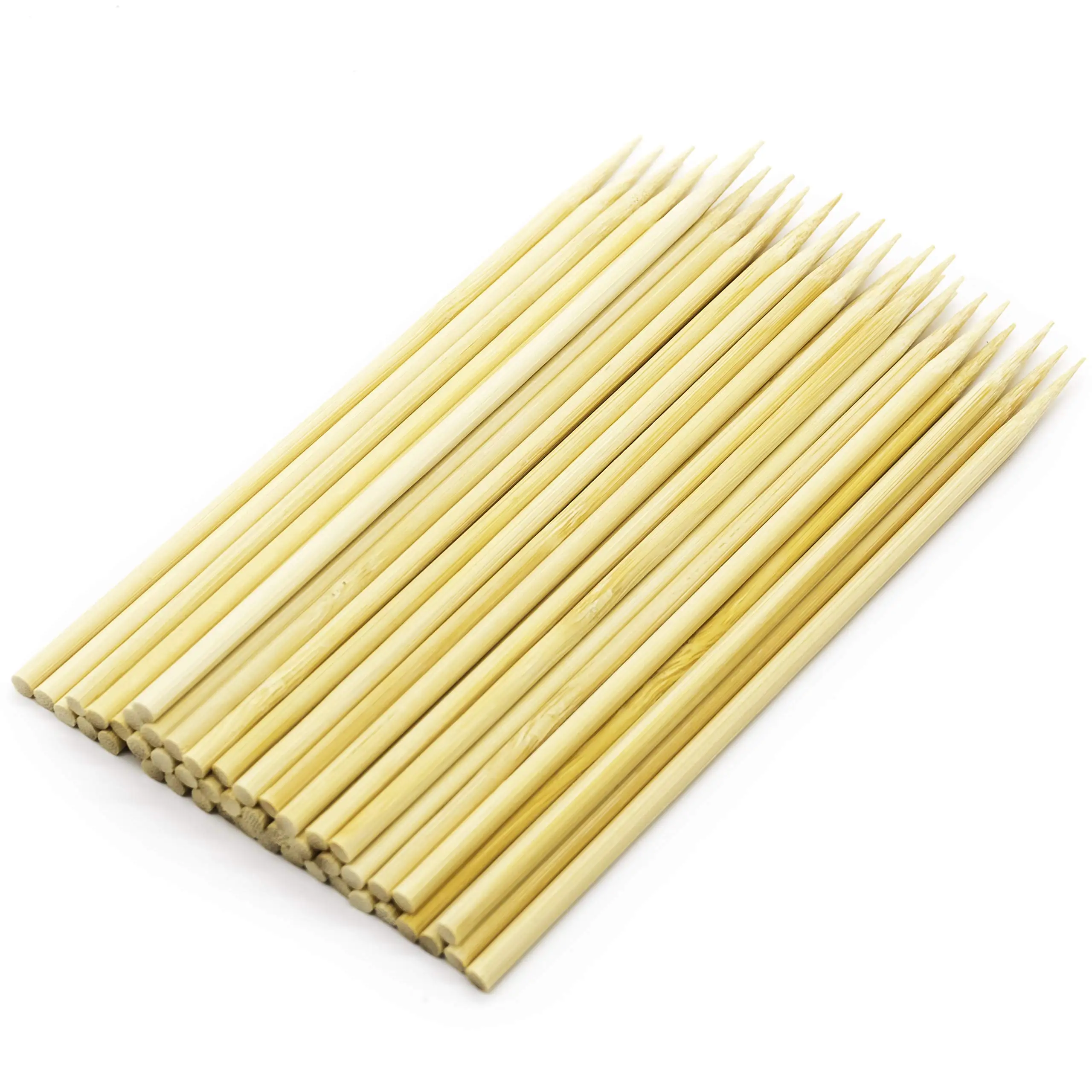 Premium Quality Biodegradable Bamboo Wooden Skewer Long Lasting Food Holder with Custom Packaging for Bulk Production