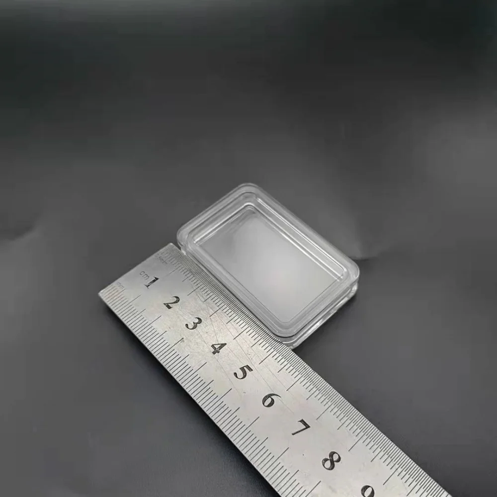 I-Shaped Edge Silver Bar Box Gold Bullion Protector Acrylic Coin Capsules