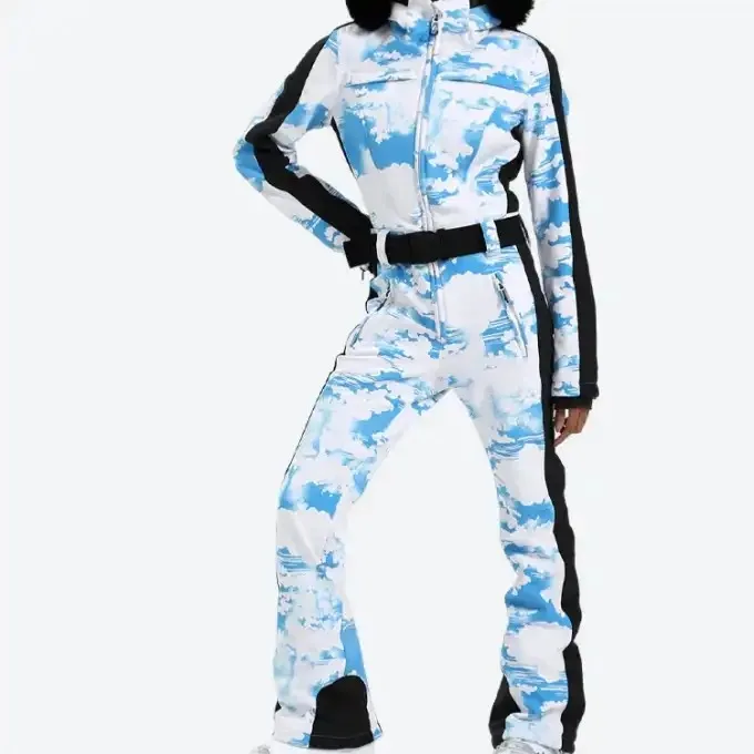 Customized New Professional One-piece Ski Suit Waterproof Ski Jacket Windproof Warm Ski Loose Suit for Men and Women Sportswear