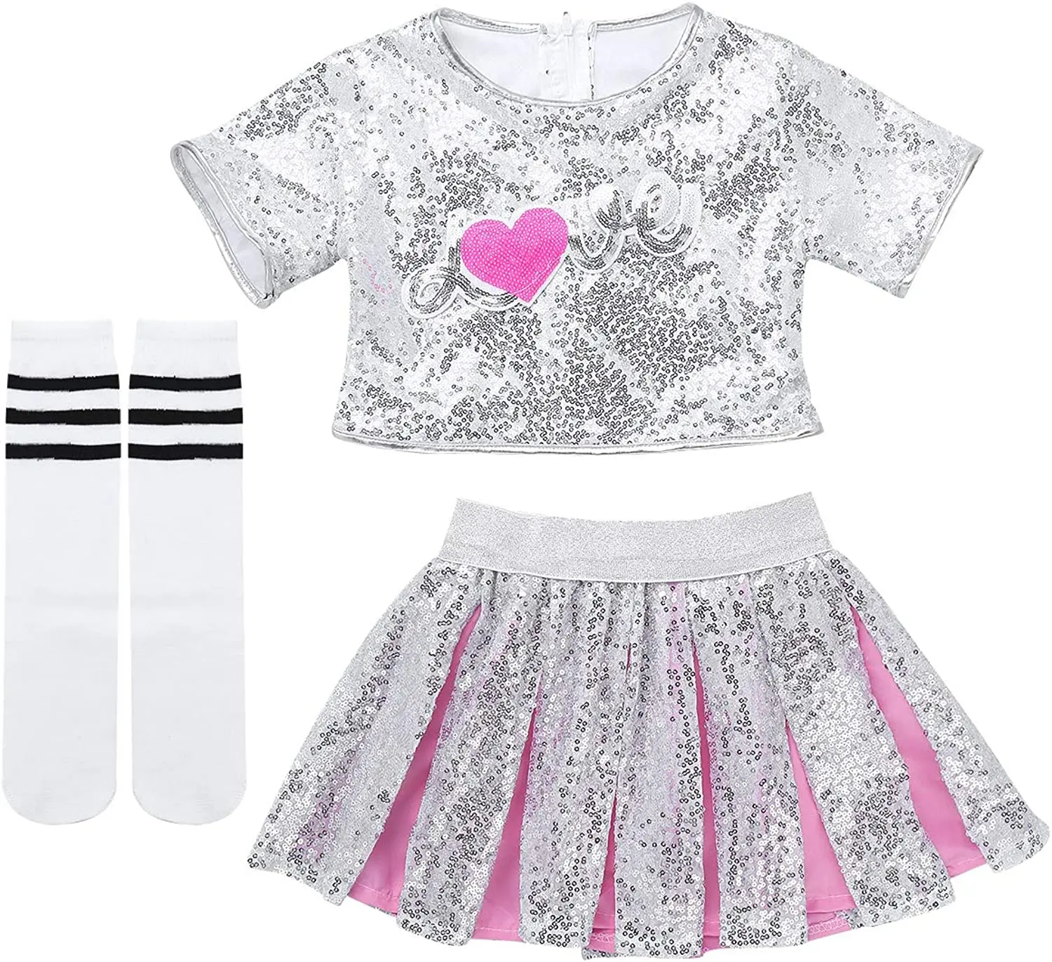 spandex cheerleader costume