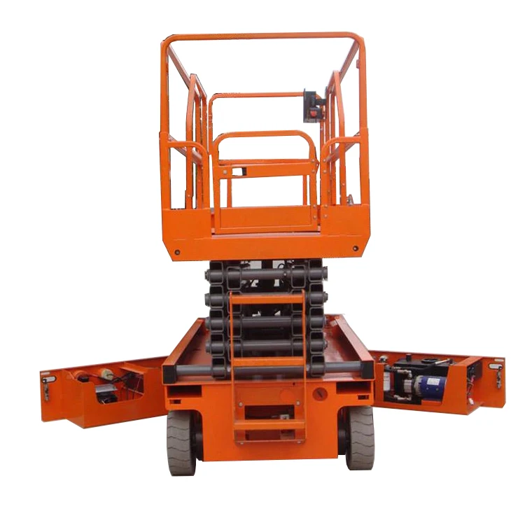 Electric Scissor Lift 6m 8m 10m 12m 14m Skylift Mobile Lifter Electric Scaffolding for Aerial Cleaning Maintenance