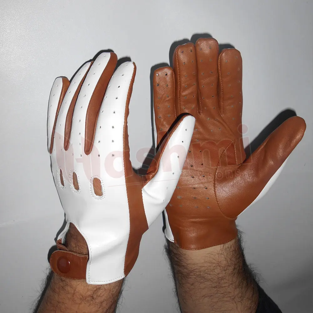 Leather Soft Driving Gloves Full finger Leather Gloves Men Winter Warm Touch Screen Driving Gloves