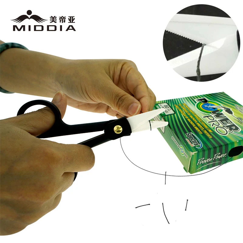 Керамические ножницы, рыболовный резак, аксессуары, циркониевые керамические лезвия, ножницы для рыбной лески