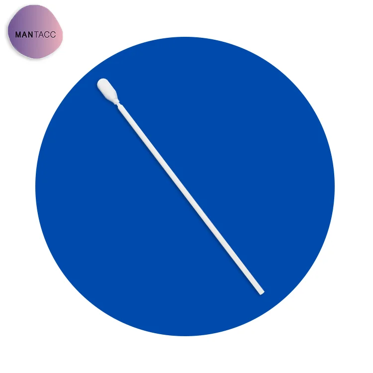 Factory Direct Sales 163MM Long PP White Stem Dust-Free Cloth Tip Disposable Specimen Sampling Oral Swab Paternity Genetic Test