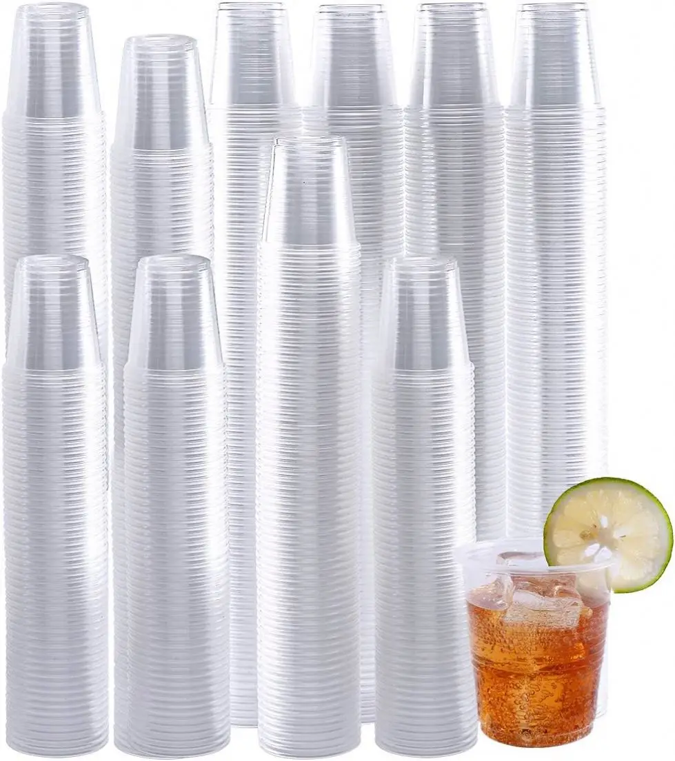 Одноразовые прозрачные пластиковые стаканчики для домашних животных 20 унций 16 с крышкой повторного использования