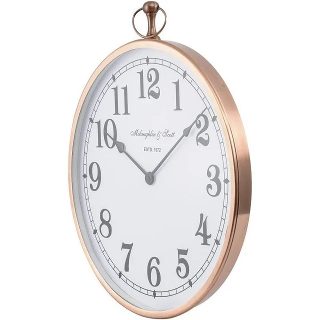 Creative Home Decoration Wall Clocks Wholesale Large Size Best Quality Round Shape Light Gray Color Clock Wall Art In Best price