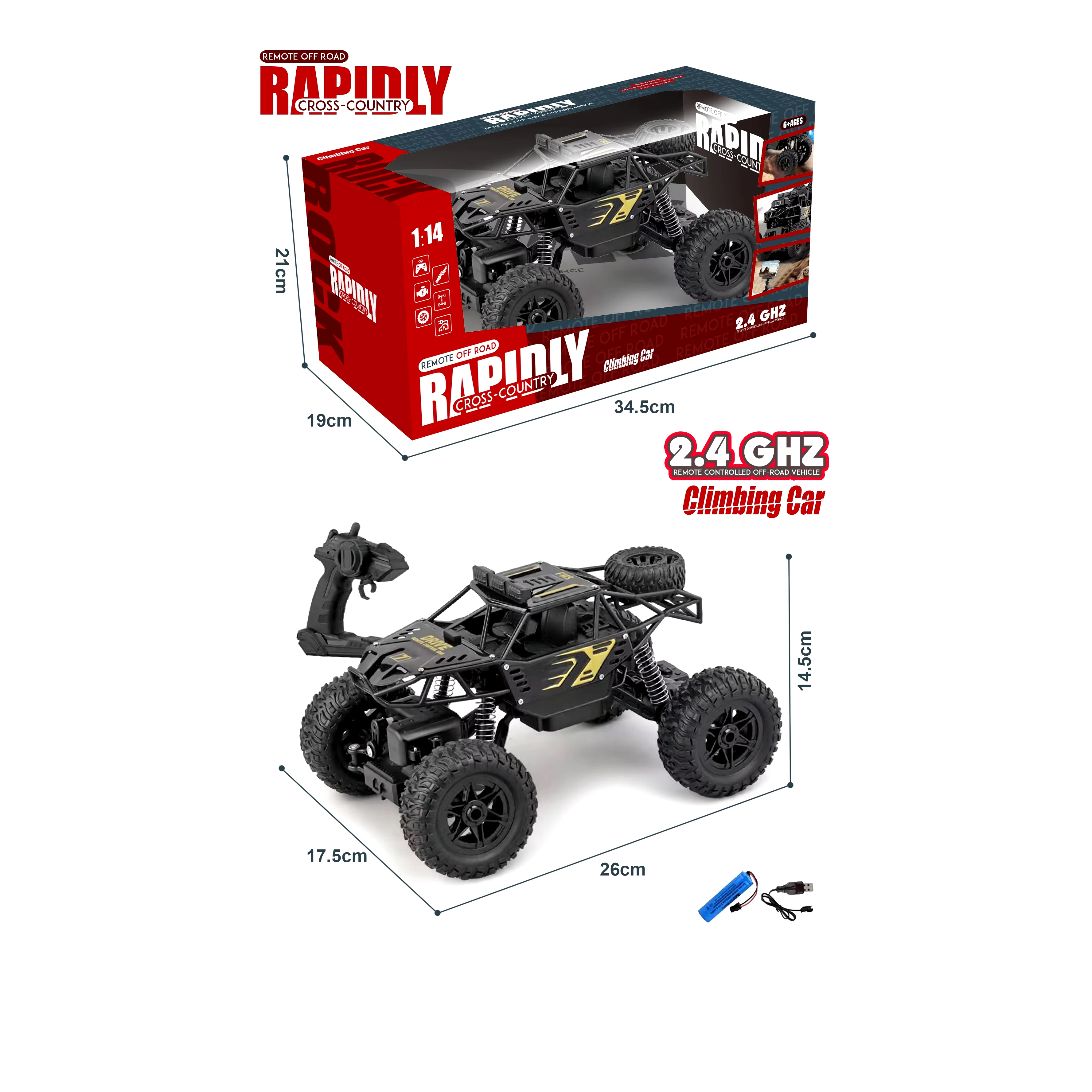 6141 2 4 г дистанционное управление 4WD 1/14 весы Радиоуправляемый автомобиль игрушки для детей подарки