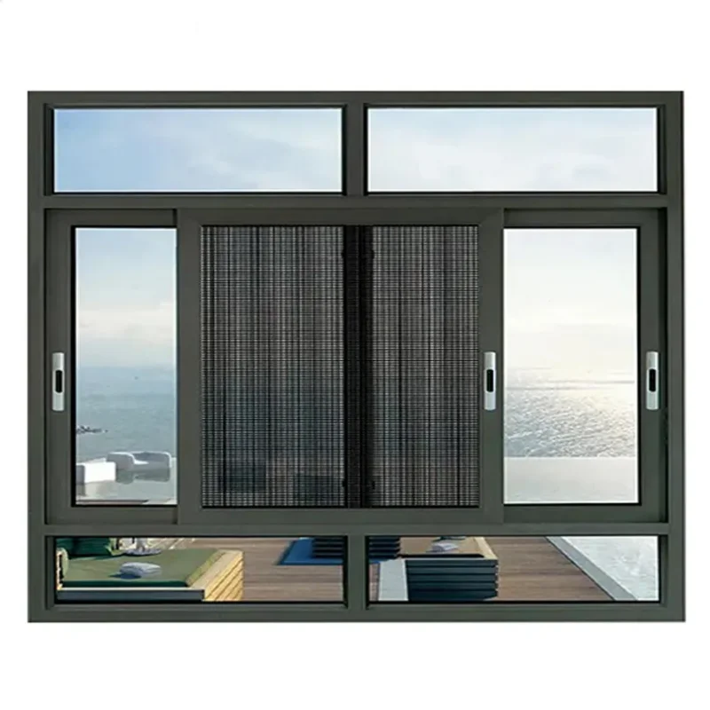 Customizable Modern Design Aluminium Balcony Sliding windows Double Glazed Sliding windows Glass windows for House