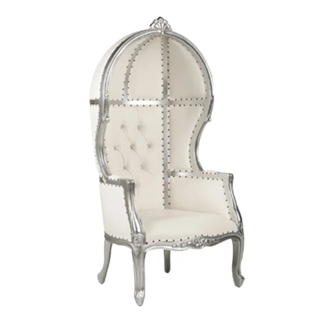 High Quality Royal Luxury Throne Chair With Canopy Antique Solid Wood Wedding Furniture Hotel Furniture Customized Product
