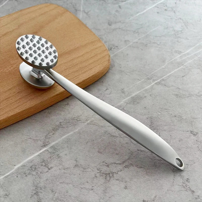 Factory Sales High Quality   Accept Custom Stainless Steel Colors Meat Tenderizer Hammer  Steak Tools