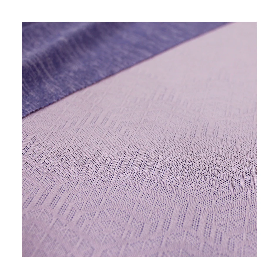 Polyester, jacquard, wicking, circular knit, moisture absorption, quick dry, functional, Polyester jacquard knit for casual wear