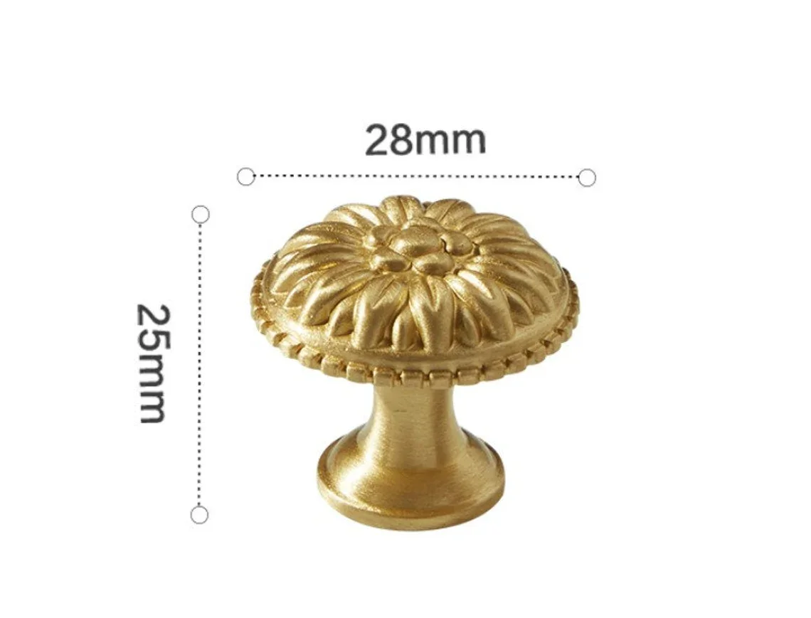 Beautifully Designed Push Pull Brass Cabinet Knobs for Decorative Interior and Exterior Ideas from Indian Supplier at Best Price
