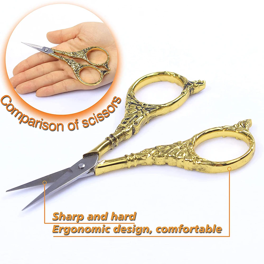 Beautiful Vintage Style Scissors for Hand Embroidery Sewing Shears Best Quality Fancy Scissors 3.5