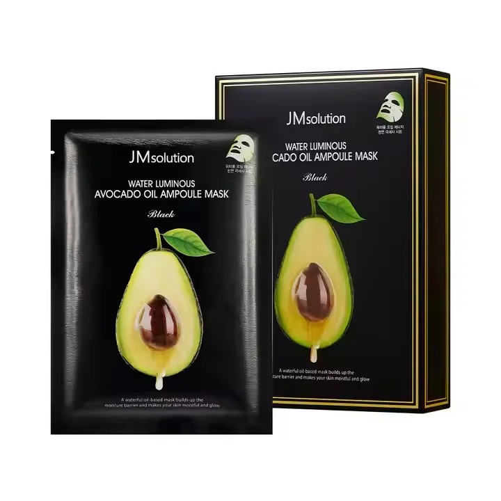 JMSOLUTION водяная светящаяся маска для лица из авокадо масло ампула сделано в Корее Новое поступление средства по уходу за кожей оптовая продажа (1 единица = 10 штук