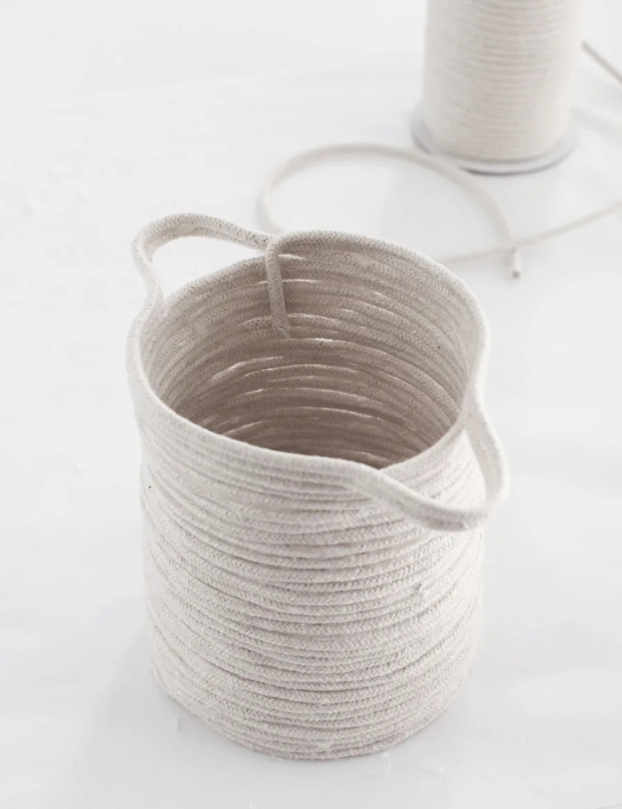 Rope plant basket woven Basket for Flower Pot Floor Indoor Planters Storage Organizer