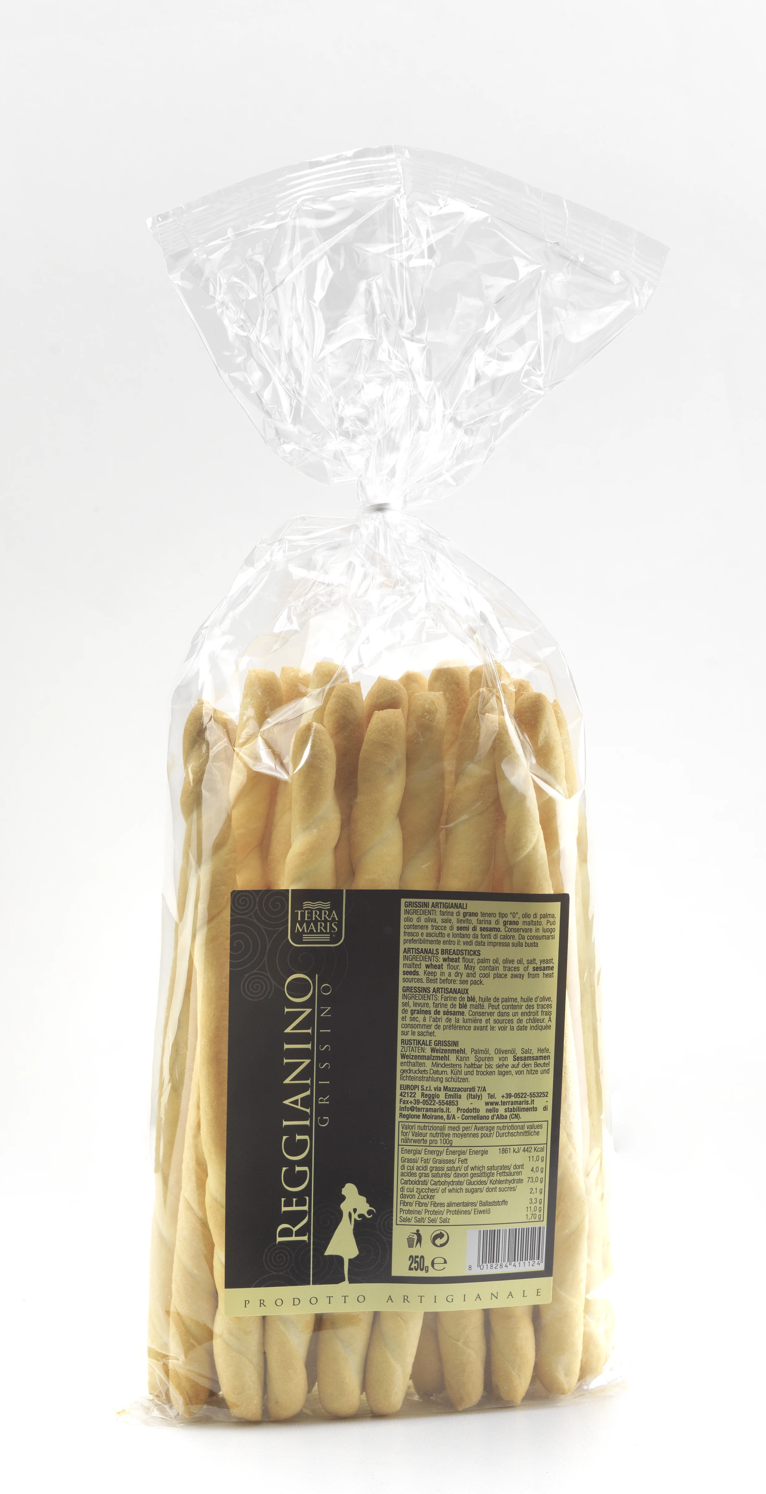 Best italian quality Reggianino handcrafted breadsticks - bag 250 gr
