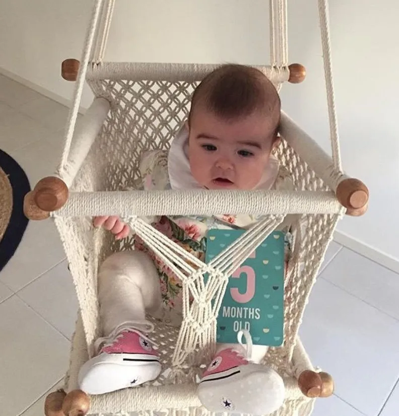 2023 Best Selling Toy, Children Baby Gift, Macrame Baby Swing