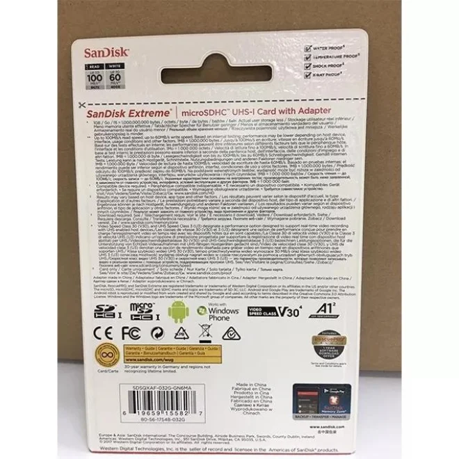 SanDisk Extreme Flash Memory MicroSDXC cards 512GB