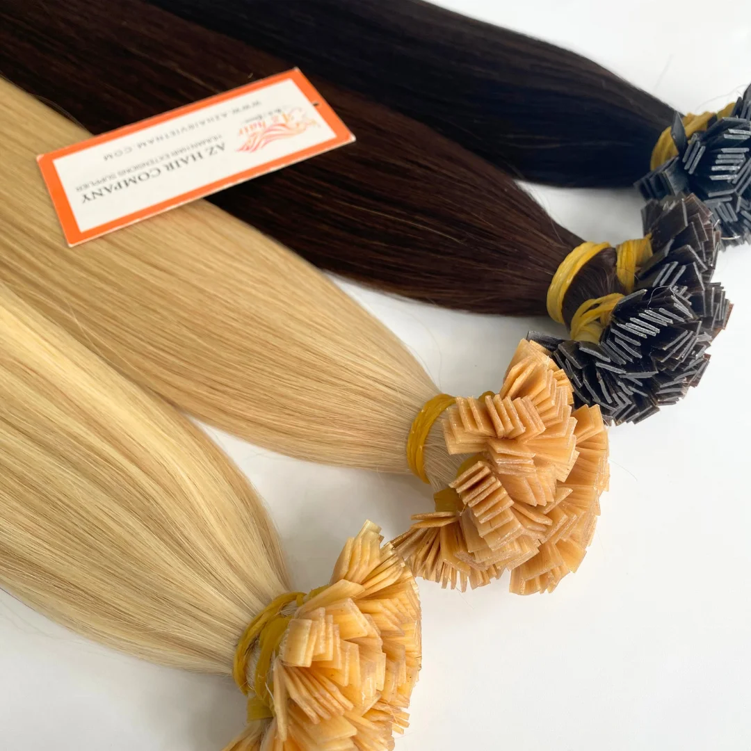 Grade 12A - 100% Vietnamese Remy Hair Flat Tip Keratin Hair Extensions Wholesale Price With Full Color