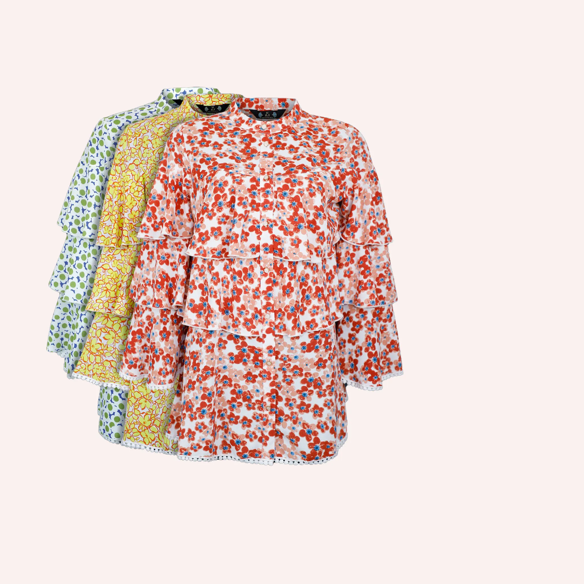 2024 Elegant Women Long Sleeves Ladies woman tops fashionable loose Chiffon blouse Custom design ladies shirt blouse tops