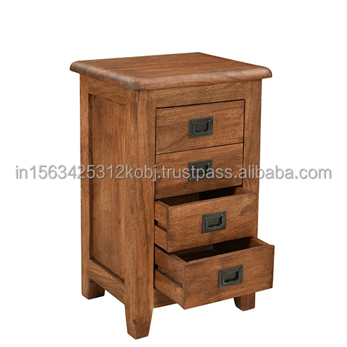 Customized modern luxury Solid Wood Cabinet Chest Bedside handmade best polish storage living room furniture and home decor