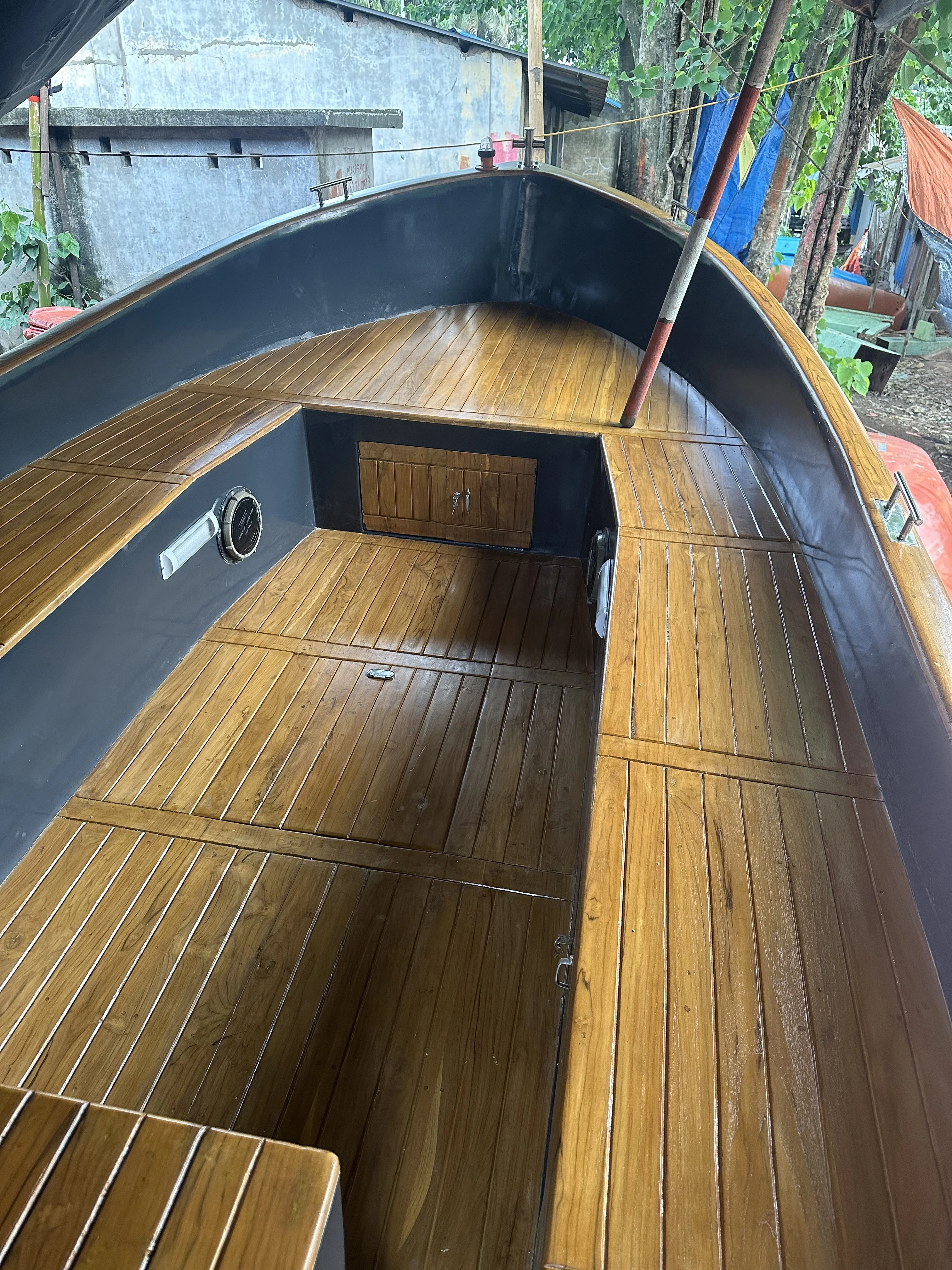 Best Luxury Design Sloep Boat  with Teak Wood Design and Fibreglass Hull For Export from Bangladesh