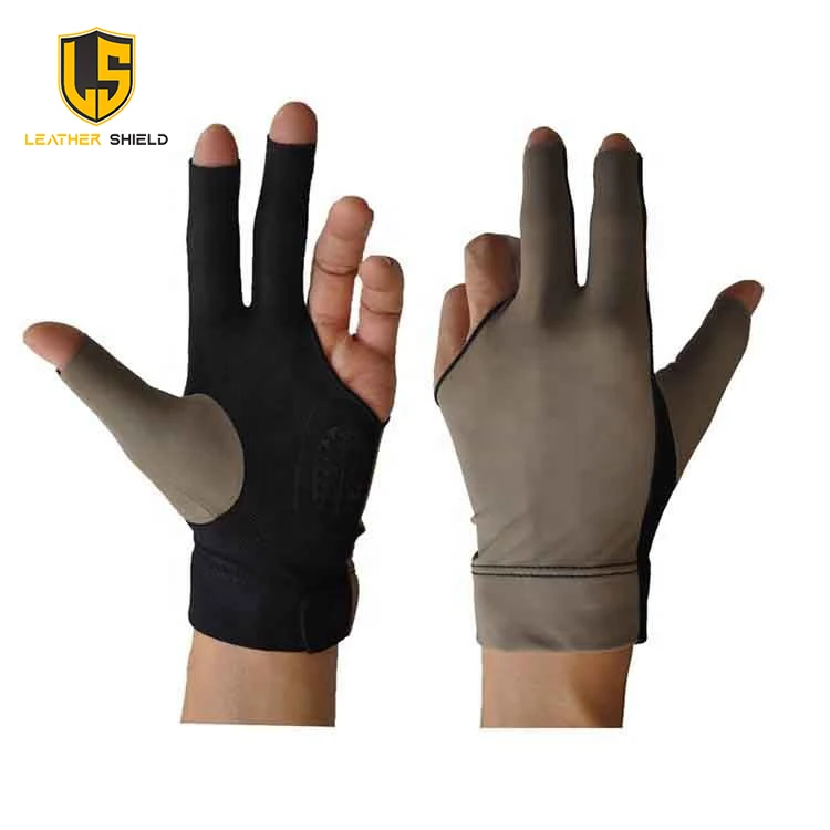 Three Finger Left Elastic Cue Stretchable Hand Protection Pool Shooter Safeguard Training Sport Snooker Billiard Gloves