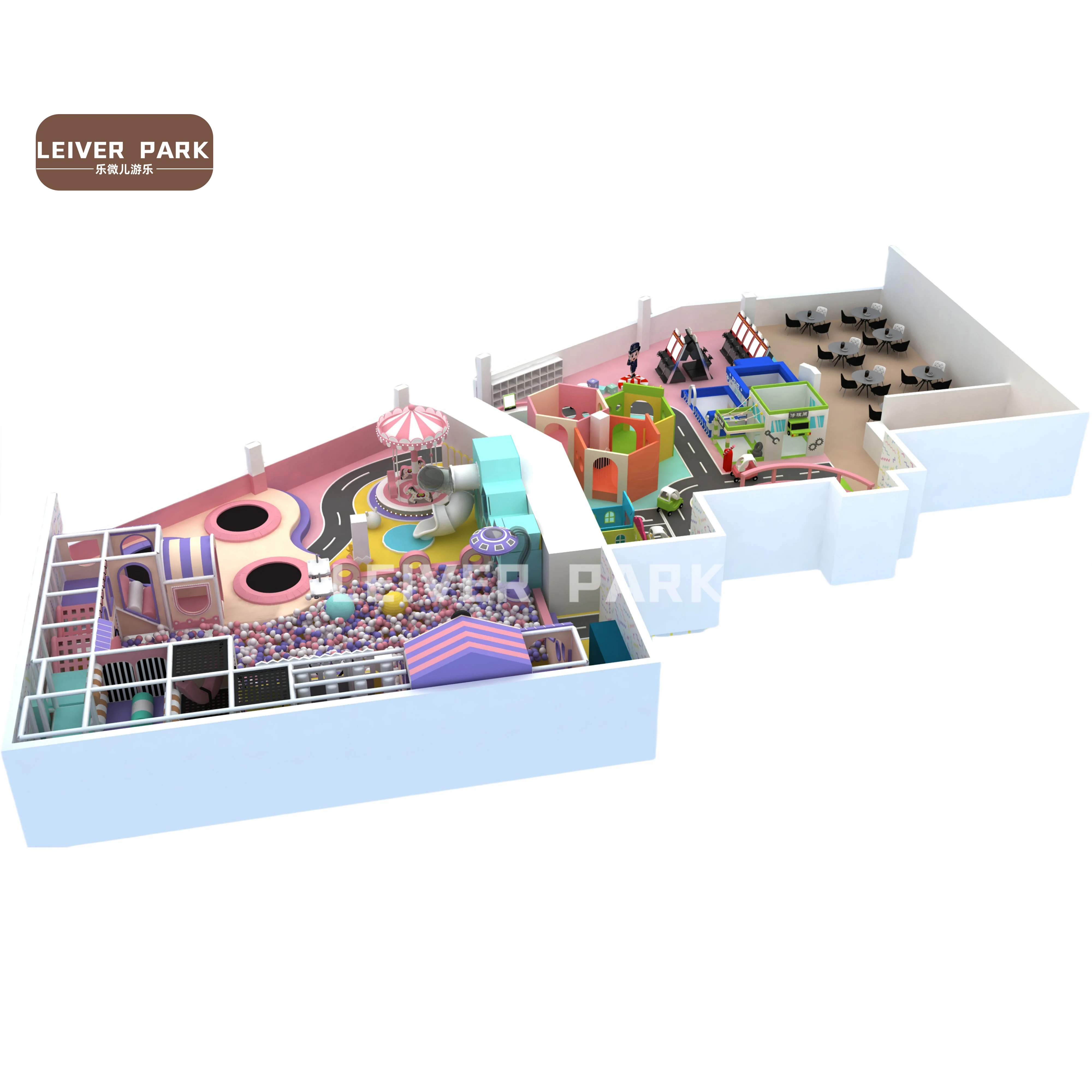 Indoor Playground Children Park With Slide Ball Sand Pit Arcade Honeycomb Maze Trampoline Soft Play Indoor Kids Playground