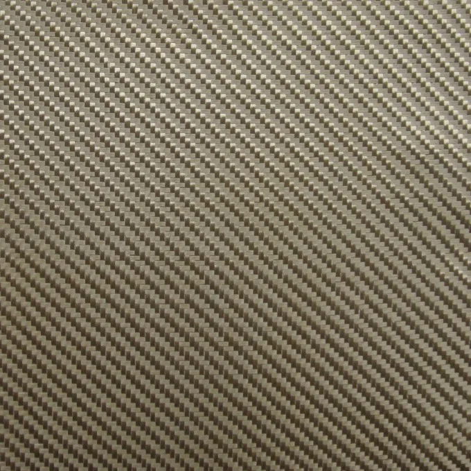 golden reflection fiberglass carbon fiber fabric in Plain