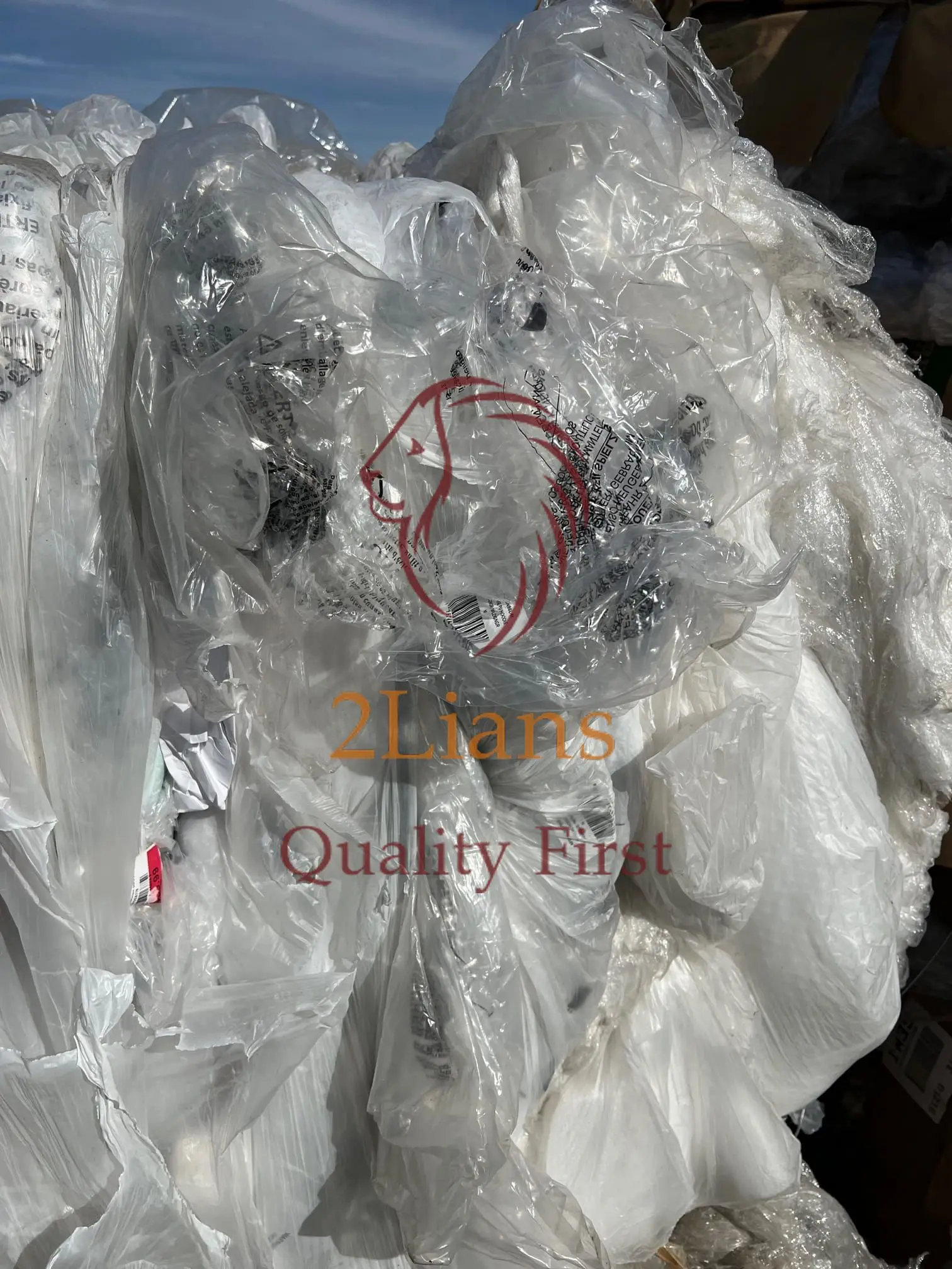LDPE Film Garment Bag Plastic Scrap Material For Sales
