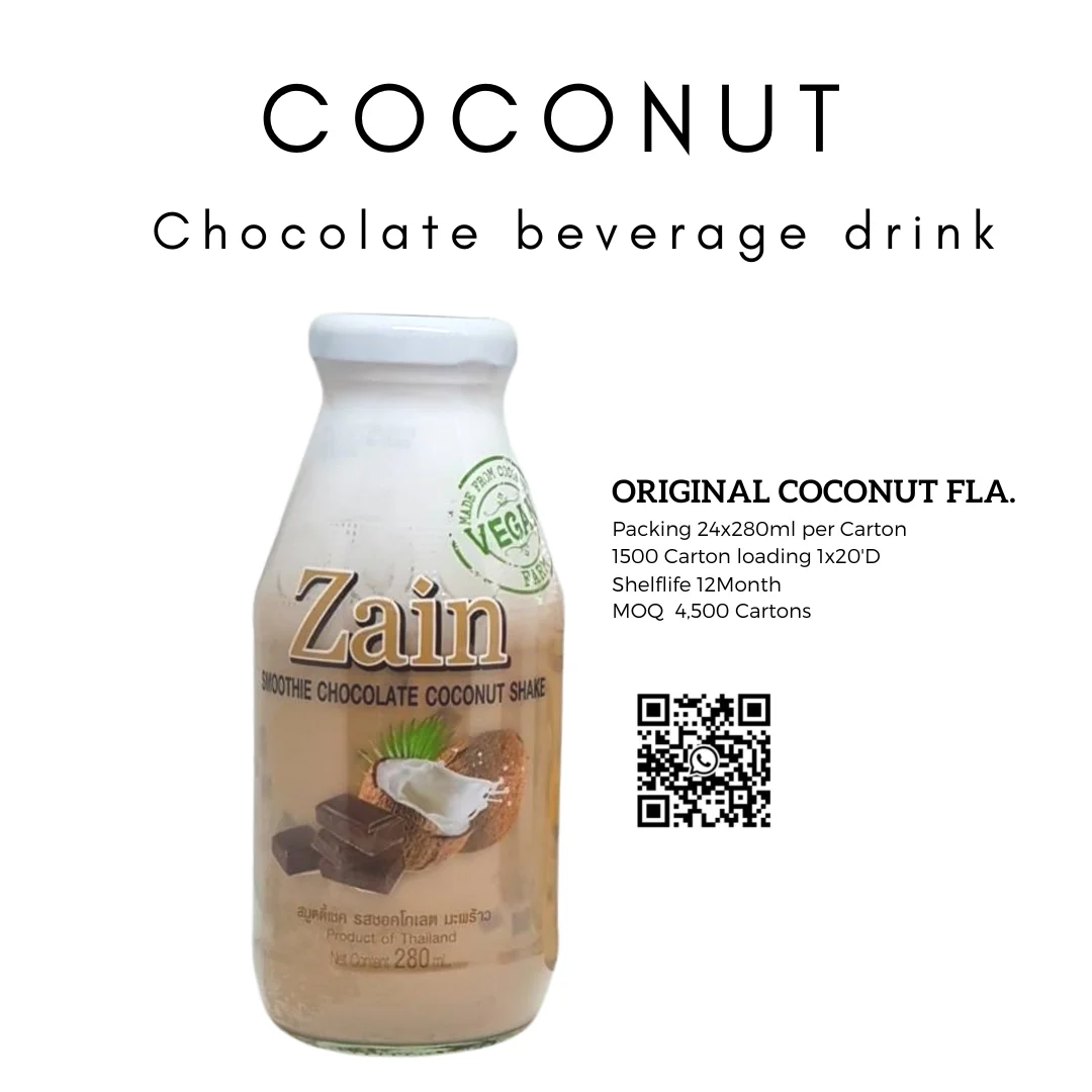 Zain Coconut Beverage drink Rose Flavor of   Ajintai Company Limited Product of Thailand  AjintaiZen