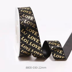 face ruban satin band golden ribbon bow handle rolls with logo luxury